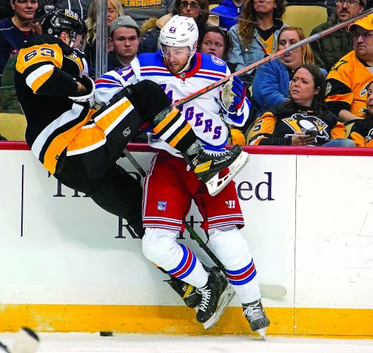 Rangers take over second place from Penguins with win